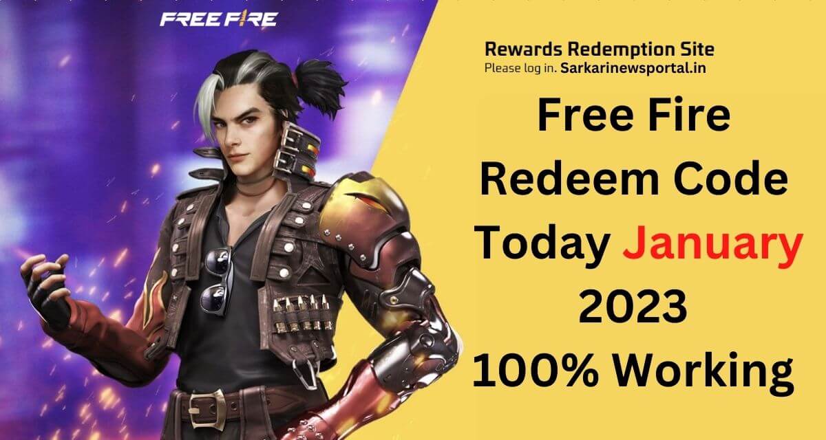 Free fire redeem code today 2023