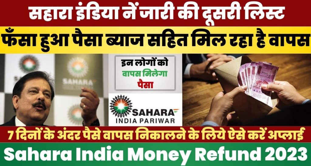 Sahara India Money Refund 
